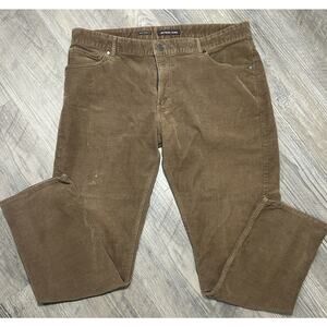 Michael Kors Men’s 36x30 Brown Corduroy Pants Grant Classic Fit Stretch